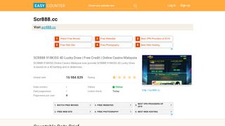 
                            3. Scr888.cc: SCR888 918KISS 4D Lucky Draw | Free Credit ...