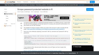 
                            1. Scrape password-protected website in R - Stack Overflow