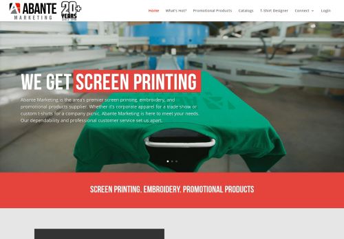 
                            9. Screen Printing, Embroidery, Promotional Products | Abante ...