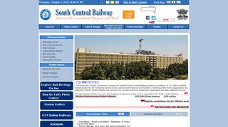 
                            5. scr.indianrailways.gov.in - South Central Railway