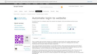 
                            8. Script Automate login to website