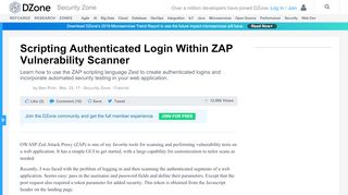 
                            6. Scripting Authenticated Login Within ZAP Vulnerability ...