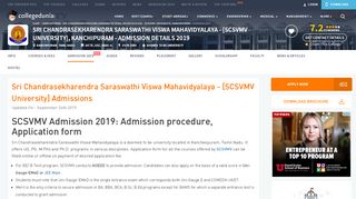 
                            8. SCSVMV Admission 2019 - Collegedunia