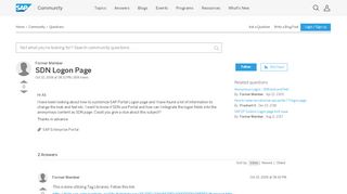 
                            3. SDN Logon Page - SAP Q&A