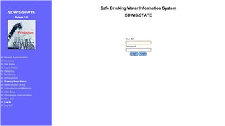 
                            7. SDWIS/STATE Login Page