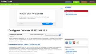 
                            7. Se connecter à 192.168.10.1 et configurer le reseau local