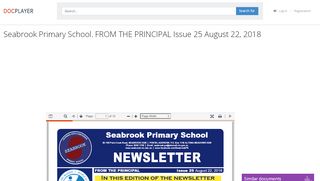 
                            6. Seabrook Primary School. FROM THE PRINCIPAL Issue 25 August 22 ...