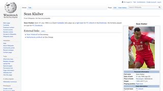 
                            4. Sean Klaiber - Wikipedia