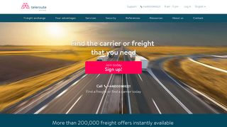 
                            3. Search 200.000 freight & transport offers l Teleroute ...
