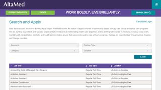 
                            7. Search and Apply | AltaMed Careers