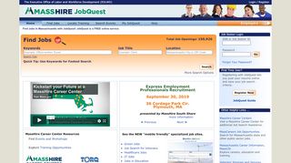 
                            2. Search and Find Jobs in Massachusetts with JobQuest