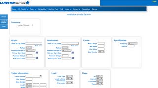 
                            1. Search Available Loads - landstaronline.com