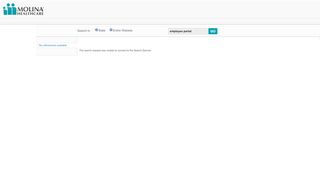 
                            6. Search Center : employee portal - Molina Healthcare