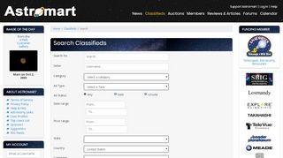 
                            7. Search Classifieds | Astromart