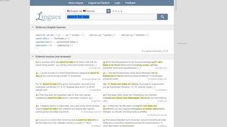 
                            5. search for data - German translation – Linguee