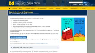 
                            8. Search for Jobs or Internships | University Career Center