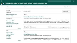
                            6. Search for '*' | Mono County GIS Data Portal
