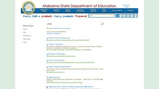 
                            4. Search: jobs - Alsde