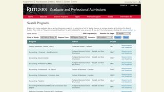 
                            9. Search Programs | Graduate and Professional Admissions