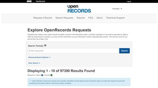 
                            2. Search Requests - NYC OpenRecords