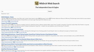 
                            9. Search Results for ace | WbSrch Web Search (English)