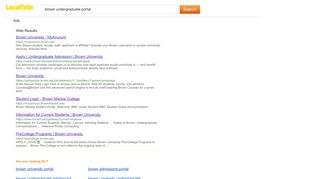 
                            8. Search results for brown undergraduate portal - LocalToUs