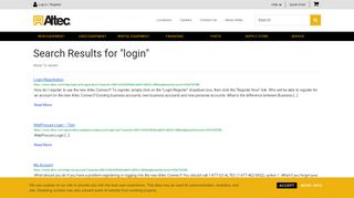 
                            2. Search Results for “login” – Altec Inc