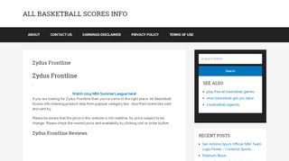 
                            8. Search Results for “Zydus Frontline” – All Basketball Scores Info
