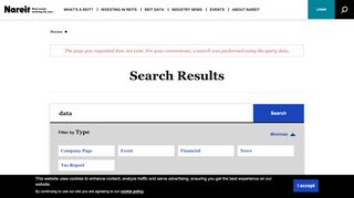 
                            3. Search Results | Nareit