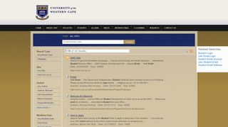 
                            4. Search Results : Student Email Login - UWC