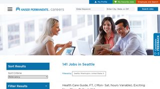 
                            5. Search Seattle Jobs at Kaiser Permanente