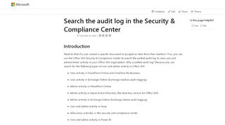 
                            7. Search the audit log in the Security & Compliance Center ...