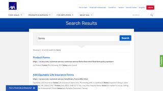 
                            5. Search us.axa.com: forms