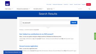 
                            9. Search us.axa.com: my account