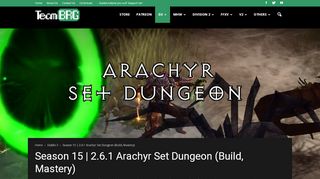 
                            1. Season 15 | 2.6.1 Arachyr Set Dungeon (Build, Mastery ...