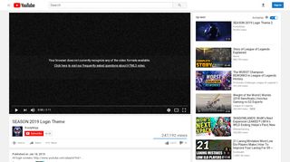 
                            2. SEASON 2019 Login Theme - YouTube