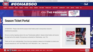 
                            7. Season Ticket Portal | Montréal Canadiens