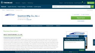 
                            9. Seastrom Mfg. Co., Inc. Twin Falls, Idaho, ID 83301 - ThomasNet