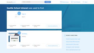 
                            6. Seattle School Intranet at top.accessify.com