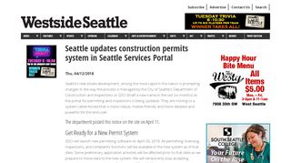 
                            6. Seattle updates construction permits system in Seattle Services Portal ...