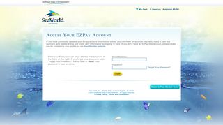 
                            2. SeaWorld San Antonio - EZPay SelfService Login