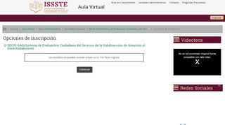 
                            4. SECIS-SAD - Aula Virtual ISSSTE