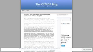 
                            2. Secondary Employment | The CYAUSA Blog