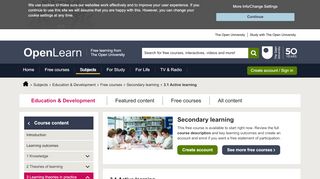 
                            6. Secondary learning: 3.1 Active learning - OpenLearn - Open ...