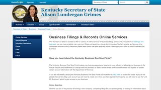 
                            2. Secretary of State Business Filings & Records Online Services