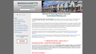 
                            4. Section 8 Centralized Waiting List Massachusetts