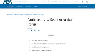 
                            8. Section of Antitrust Law Action Items - American Bar Association