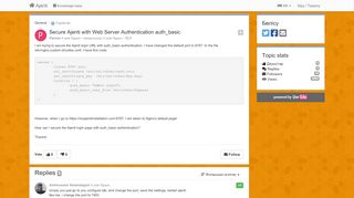 
                            2. Secure Ajenti with Web Server Authentication auth_basic ...