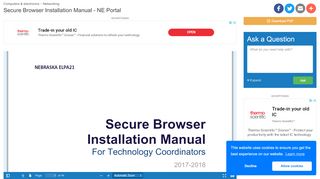 
                            9. Secure Browser Installation Manual - NE Portal | manualzz.com