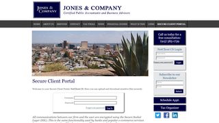 
                            8. Secure Client Portal - Jones & Company: A professional tax and ...